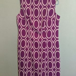 ALYX purple and white sleeveless sheath dress